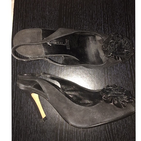 Kimel Design Studio Slingback Heels..Sz: 6...Black - Picture 3 of 4